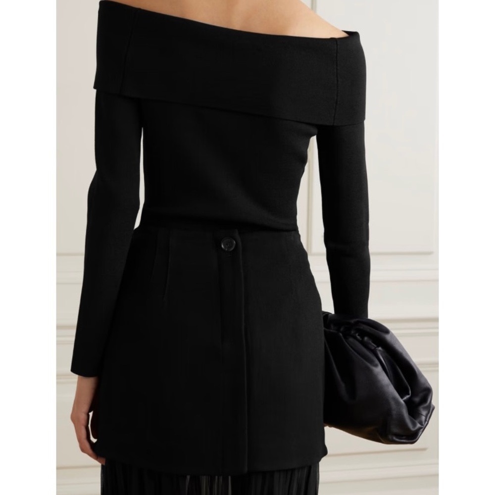 Proenza Schouler Black Off-Shoulder Top - Picture 3 of 7